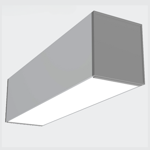 Hanging LED Aluminium Profile Light 24W 75x75mm with PMMA Diffuser, 2835 SMD LED Strip, 36V DC Linear Lighting