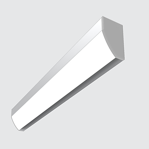 Corner Surface LED Aluminium Profile Light 15W 18mm with Polycarbonate Diffuser, 2835 SMD LED Strip, 24V DC Linear Lighting