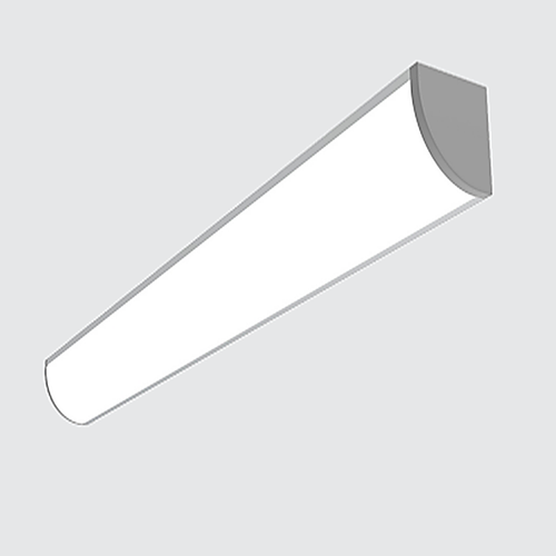 Corner Surface LED Aluminium Profile Light 15W per meter with Polycarbonate Diffuser, 2835 SMD LED Strip, 24V DC Linear Lighting