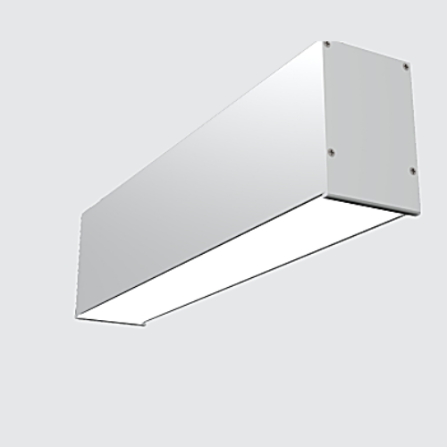 Suspended LED Aluminium Profile Light 24W 52x75mm with PMMA Diffuser, 2835 SMD LED Strip, 36V DC Linear Lighting
