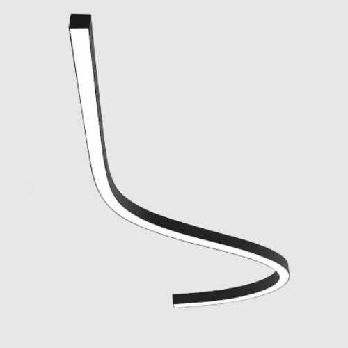Suspended LED Profile Light 24W 40x75mm with Acrylic Diffuser, CRCA Metal Housing, 2835 SMD LED, 24V/36V DC Linear Lighting