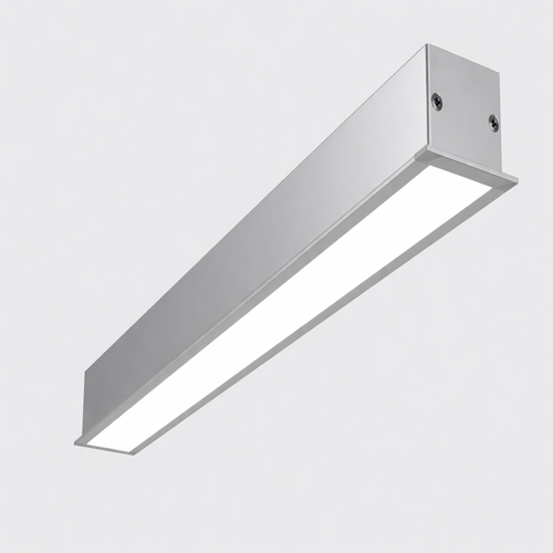 Recessed Concealed LED Aluminium Profile Light 15W 35x25mm with PMMA Diffuser, 2835 SMD LED Strip, 36V DC Linear Lighting
